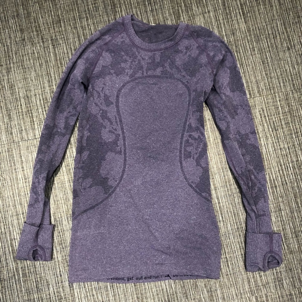 purple floral lyly lemon long sleeve